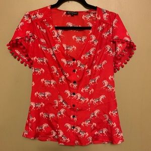 Smak Parlour carousel horse blouse